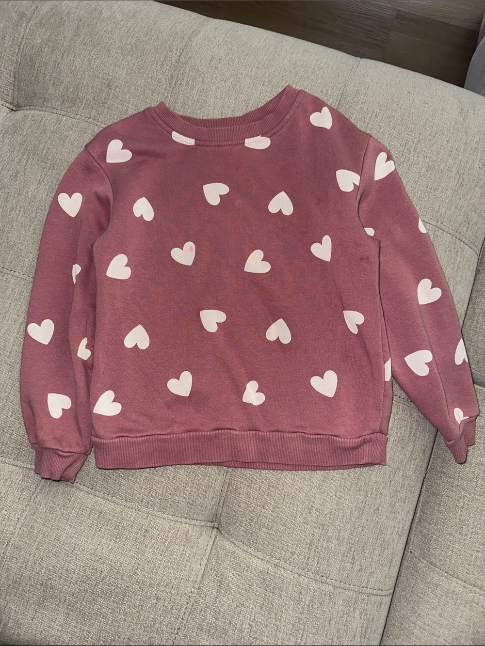 H&M Dusty Pink Heart Pullover